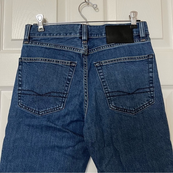 Hugo Boss Regular Fit Straight Leg Stretch Denim Jeans Medium Blue Wash - US  29 - Picture 7 of 16